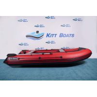 Лодка моторная килевая Kitt Boats 410 НДНД красно-черный
